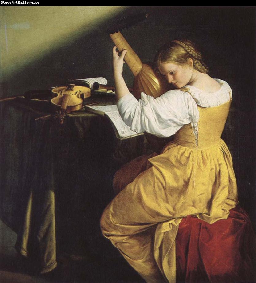 Orazio Gentileschi Lutspelerska